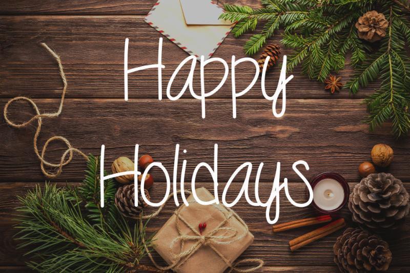 Bridges Vacation Notice - Happy Holidays!