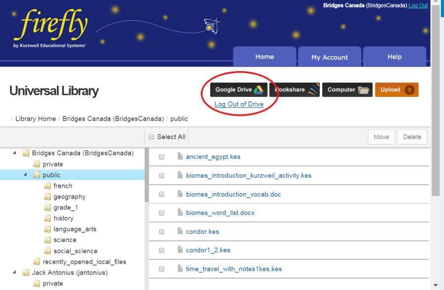 Kurzweil web subscription/firefly adds Google Drive supports and more