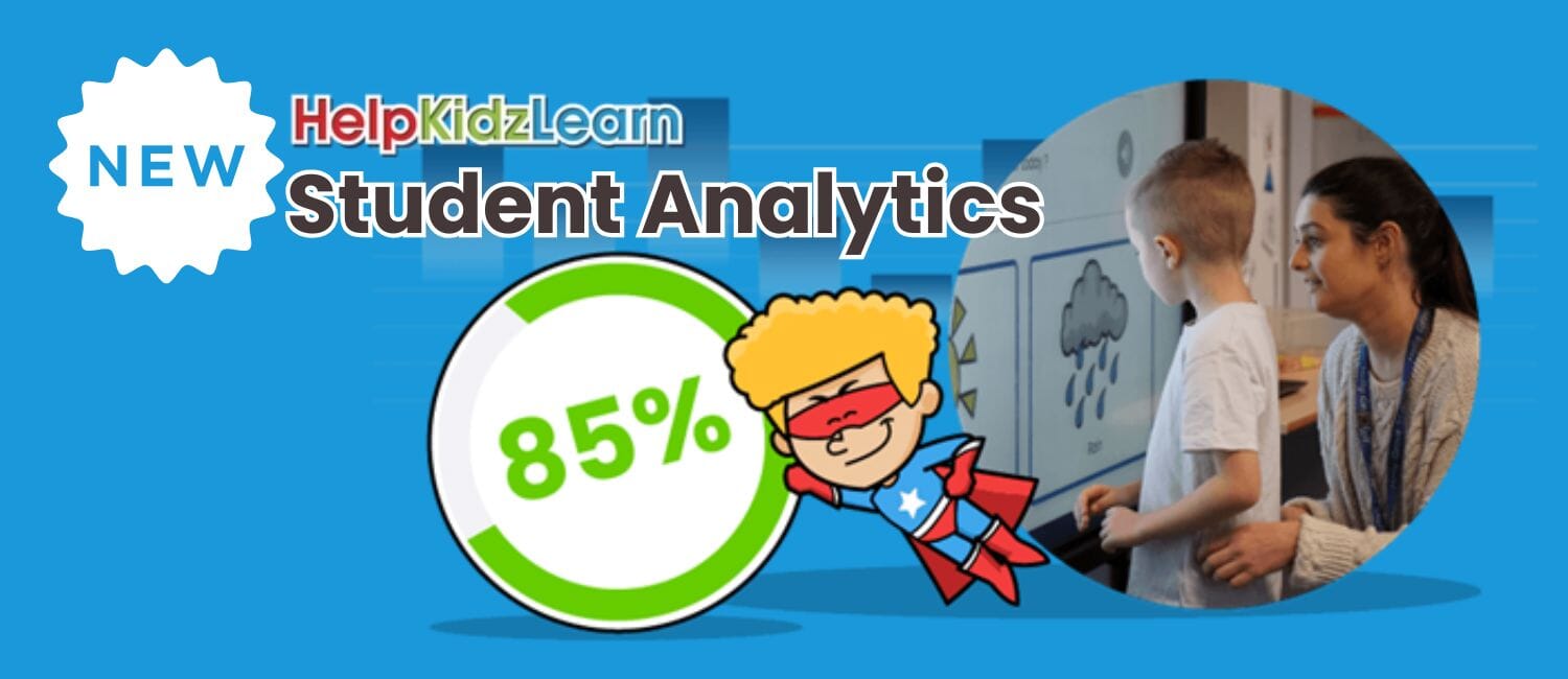 Blog Banner for New Student Analytics function on HelpKidzLearn