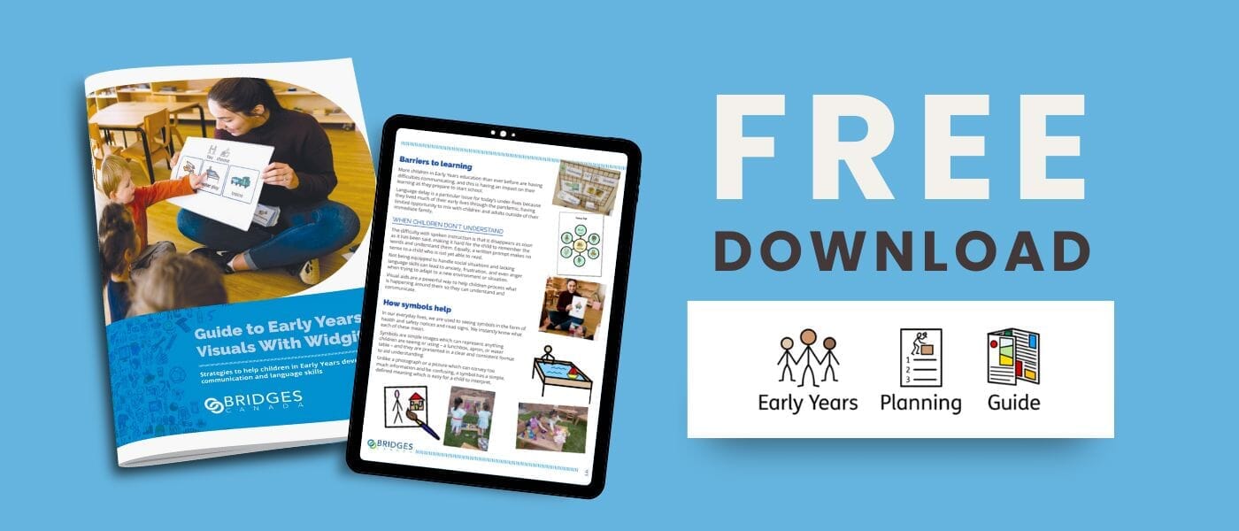 New Visuals Resources for Early Years – FREE Planning Guide and Widgit Online Support Pack