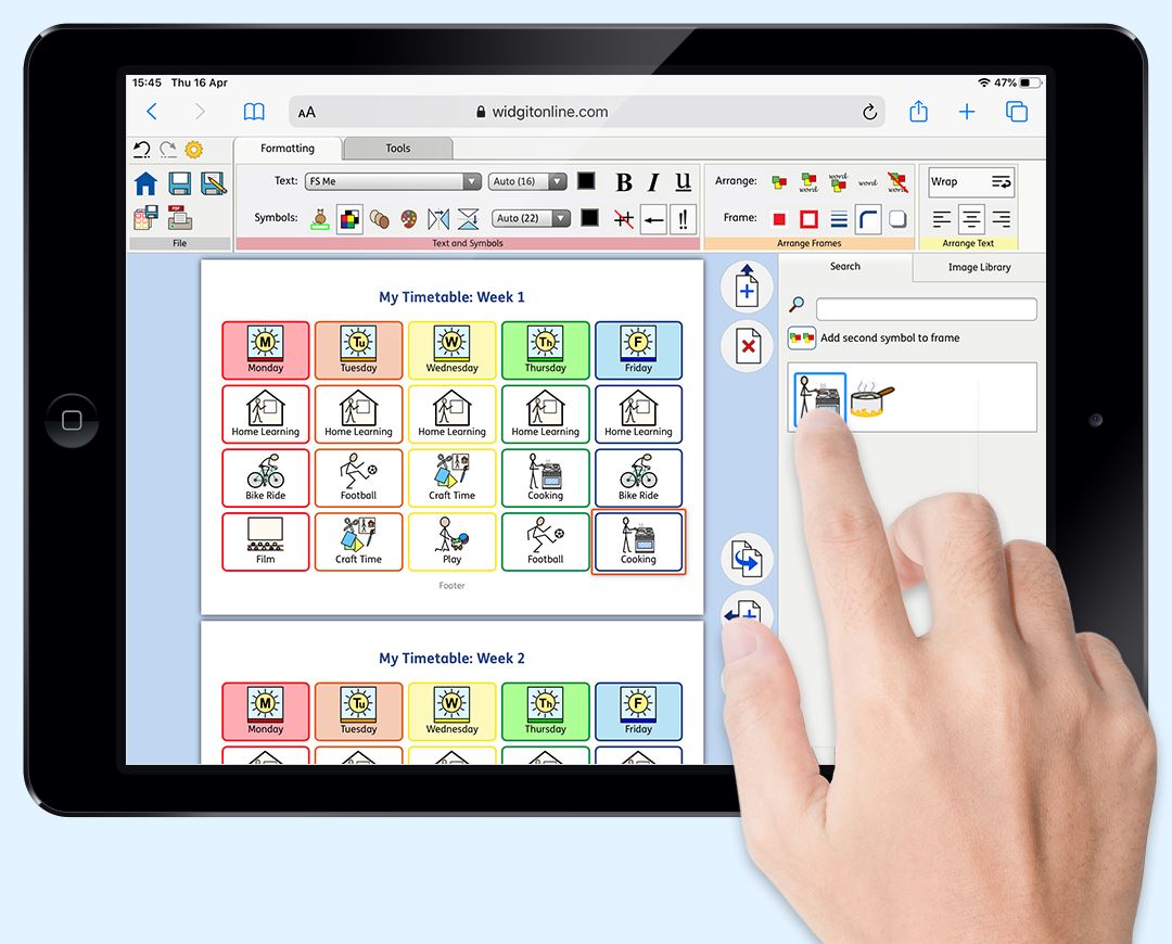 Widgit Online: Now on iPads and Edge too – Bridges Canada