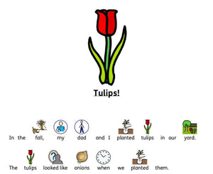 Free Tulip Symbolized Story and Word Search