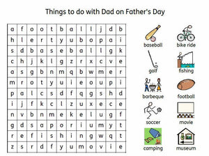 Things to do on Father's Day - Symbol Resources