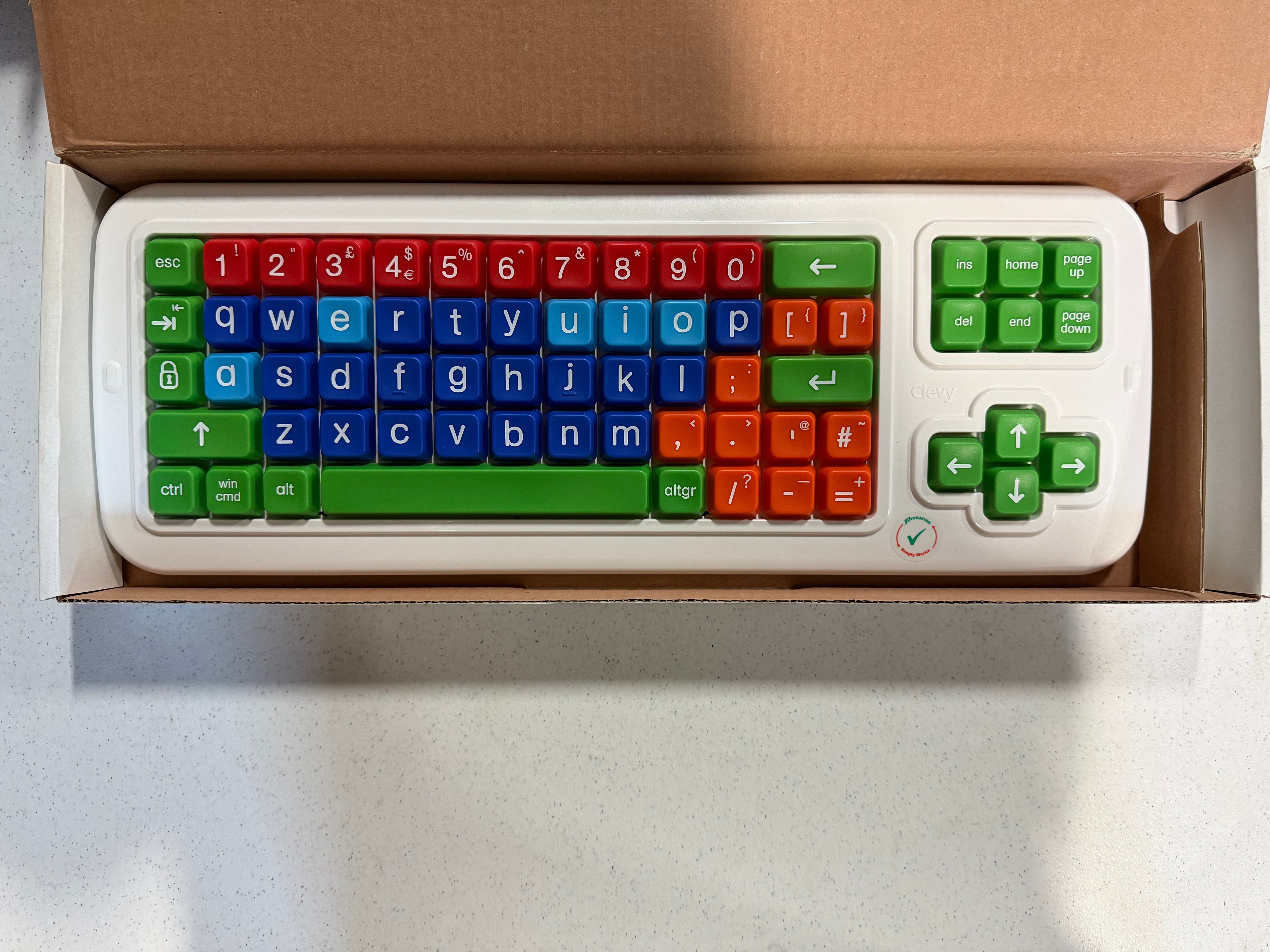 (AS IS) Clevy 2 Keyboard (UK Layout) SimplyWorks - Lowercase - Bridges Canada