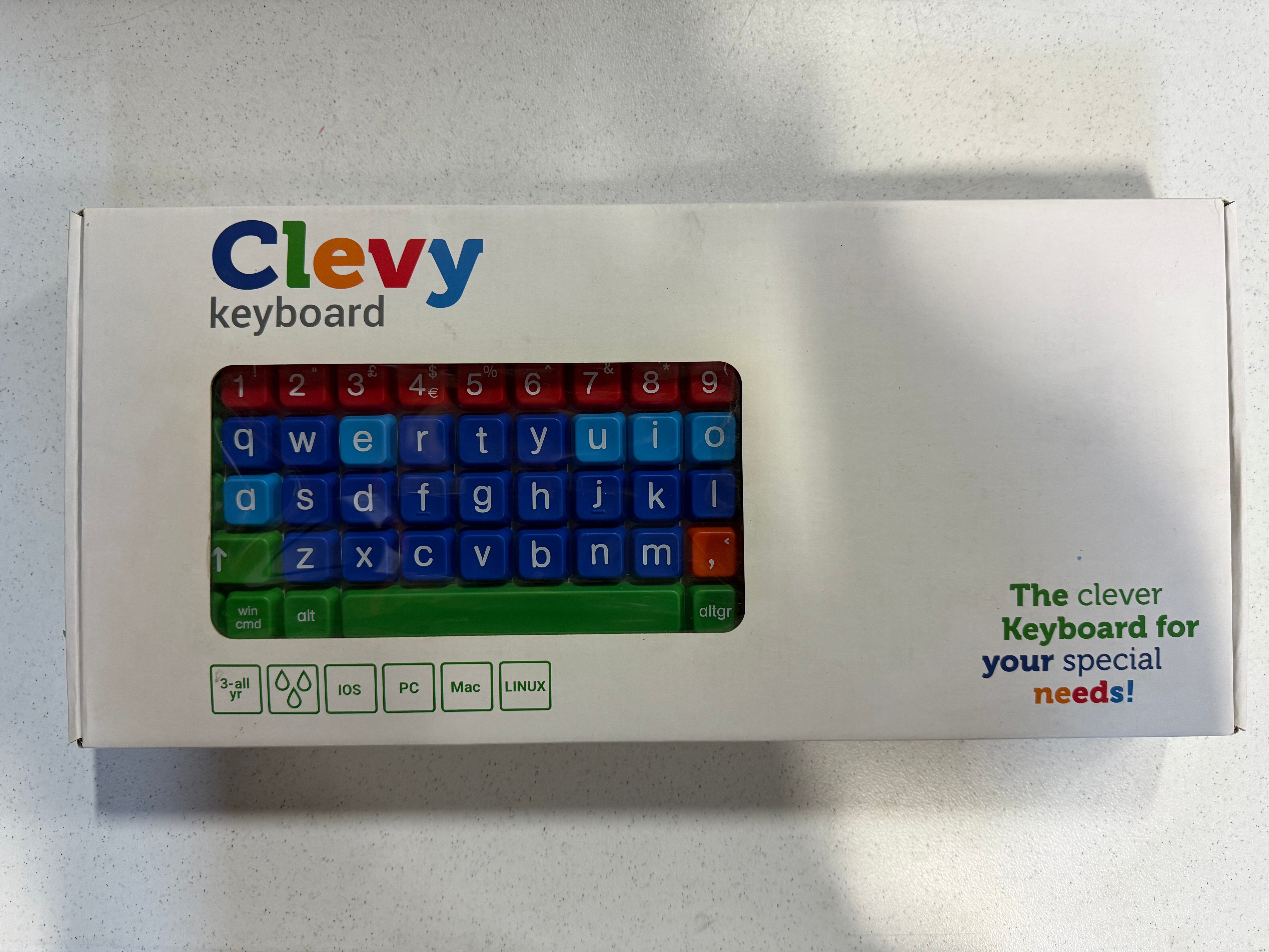 (AS IS) Clevy 2 Keyboard (UK Layout) USB/PS2 - Lowercase – Bridges Canada