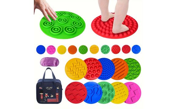 Textured Silicone Sensory Discs - Bridges Canada