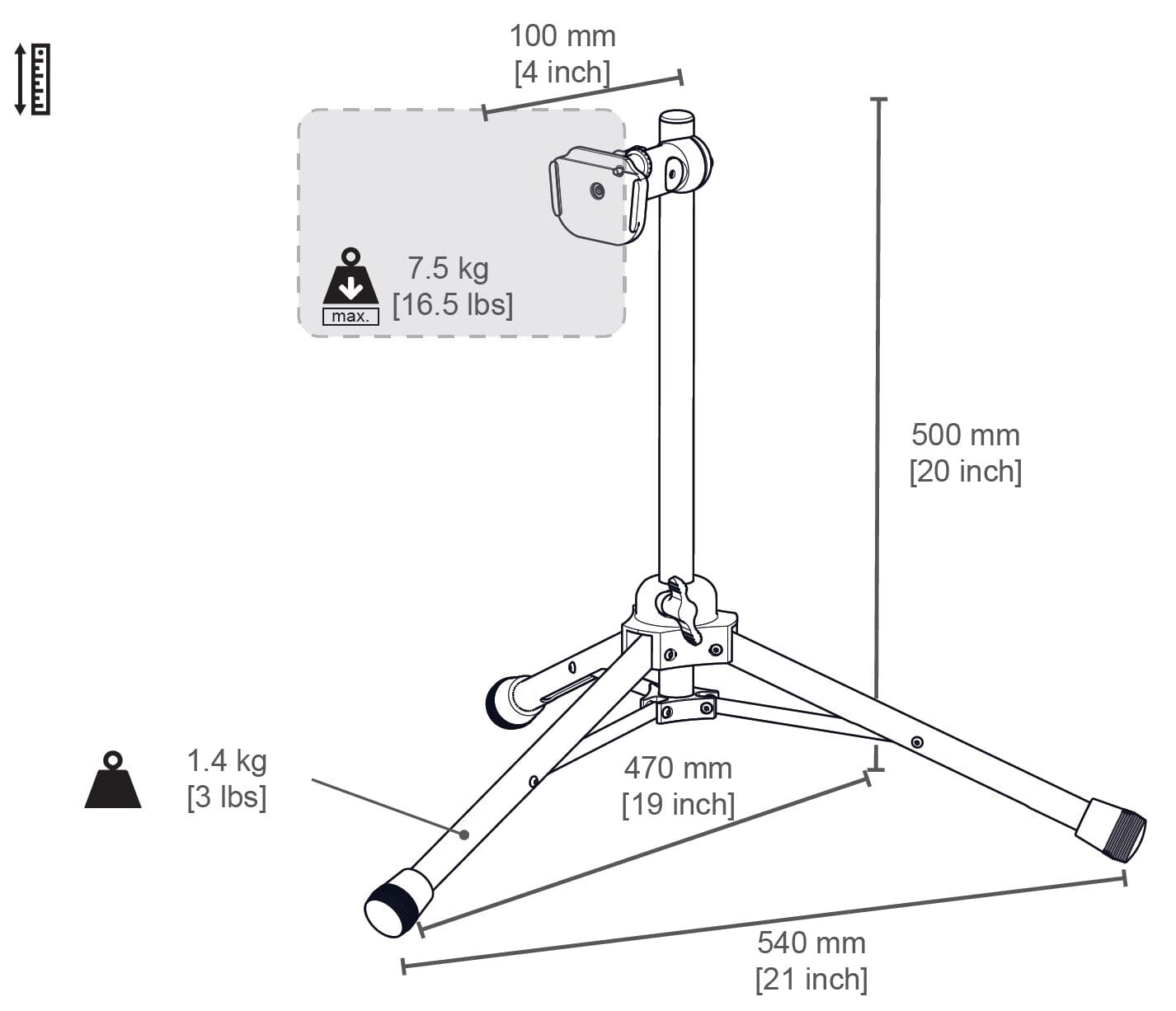 TS-GO: Easily Foldable Tablestand for AAC Devices - Bridges Canada