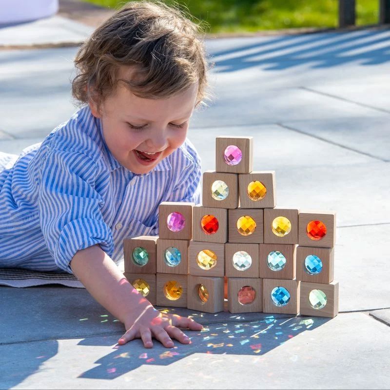 Wooden Kaleidoscope Blocks - Set of 20 - Bridges Canada