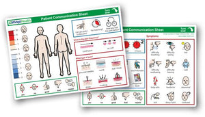 Patient Communication Sheets by Widgit Health (10 sheet pack) - Bridges Canada
